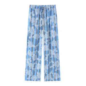 Women's High Rise Drawstring Waist Casual Pants